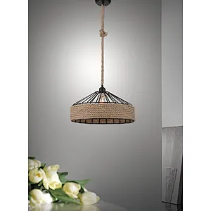 China hot sale American retro hemp rope pendant light with E27 lamp holder dinning lighting