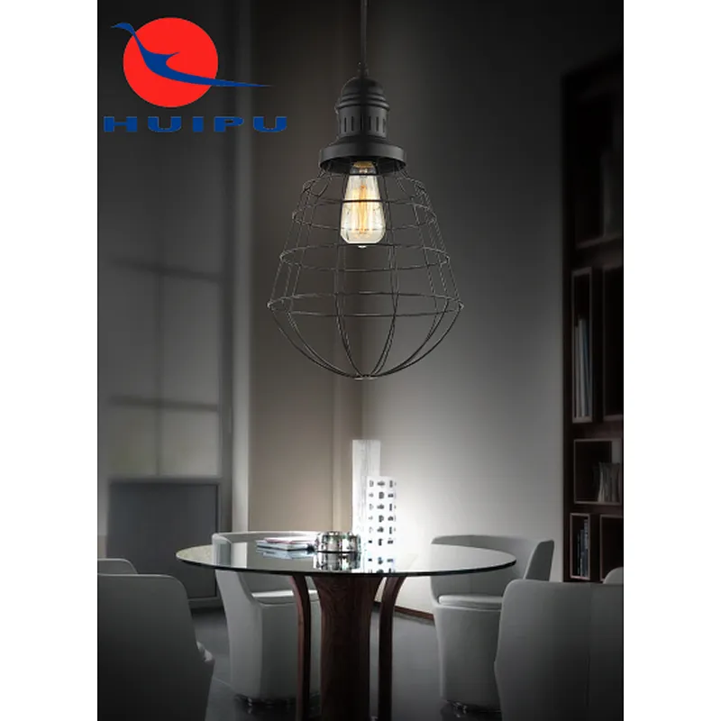 industrial style iron art home cage pendant light cafe pub club