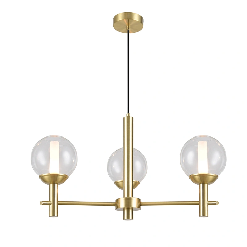 Design Nordic modern gold glass globe chandelier