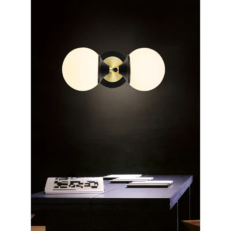 indoor 2 lights modern wall lamp