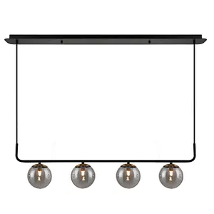 Beautiful 2021 new design  Nordic modern pendant light with smoke grey glass