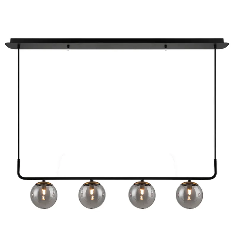 Beautiful 2021 new design  Nordic modern pendant light with smoke grey glass