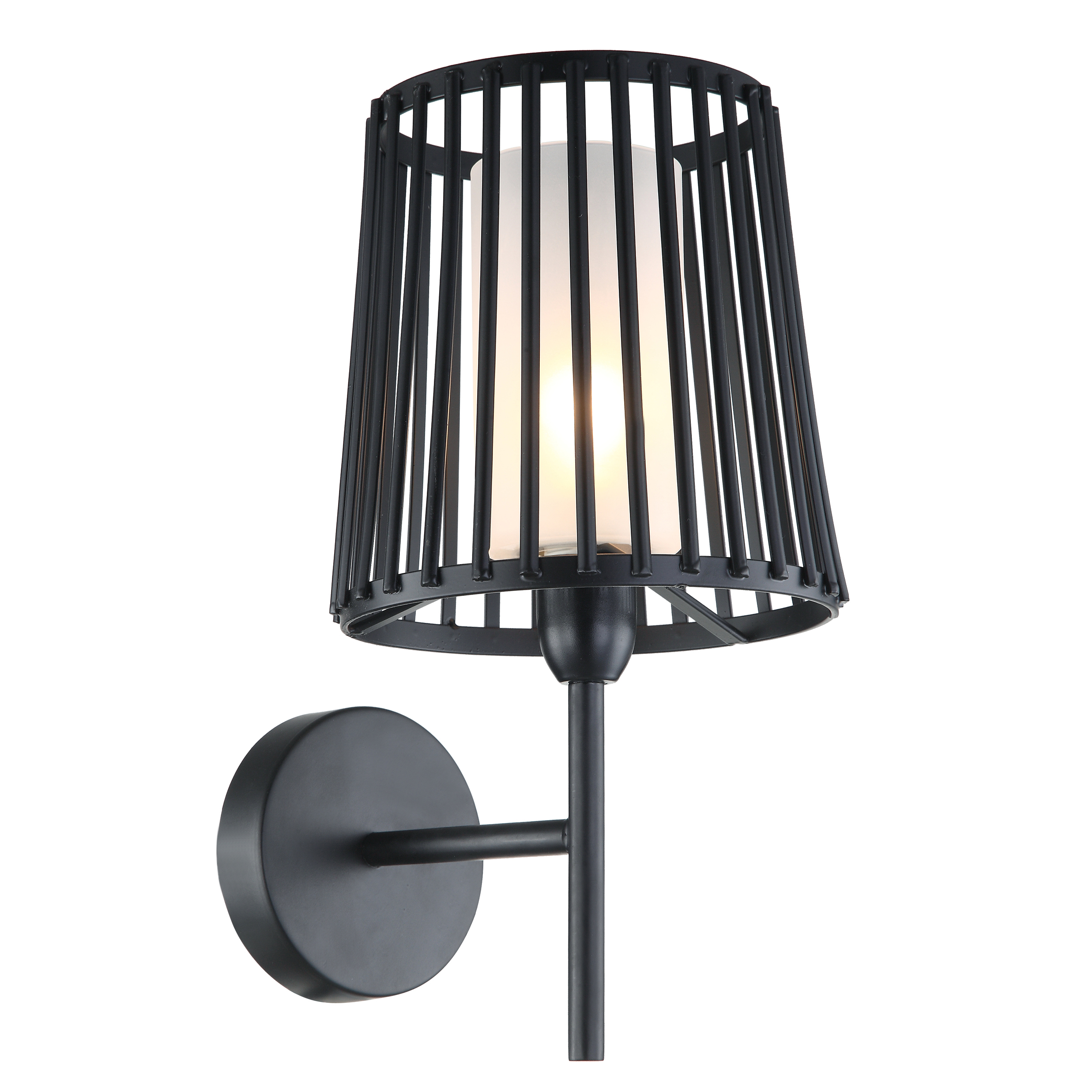 Nordic industrial style iron art E14 black wall lamp high quality bedside lamp dinning living room street decoration