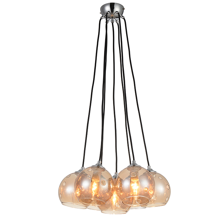 new design pendant lamp with many glass shade dining lamp
