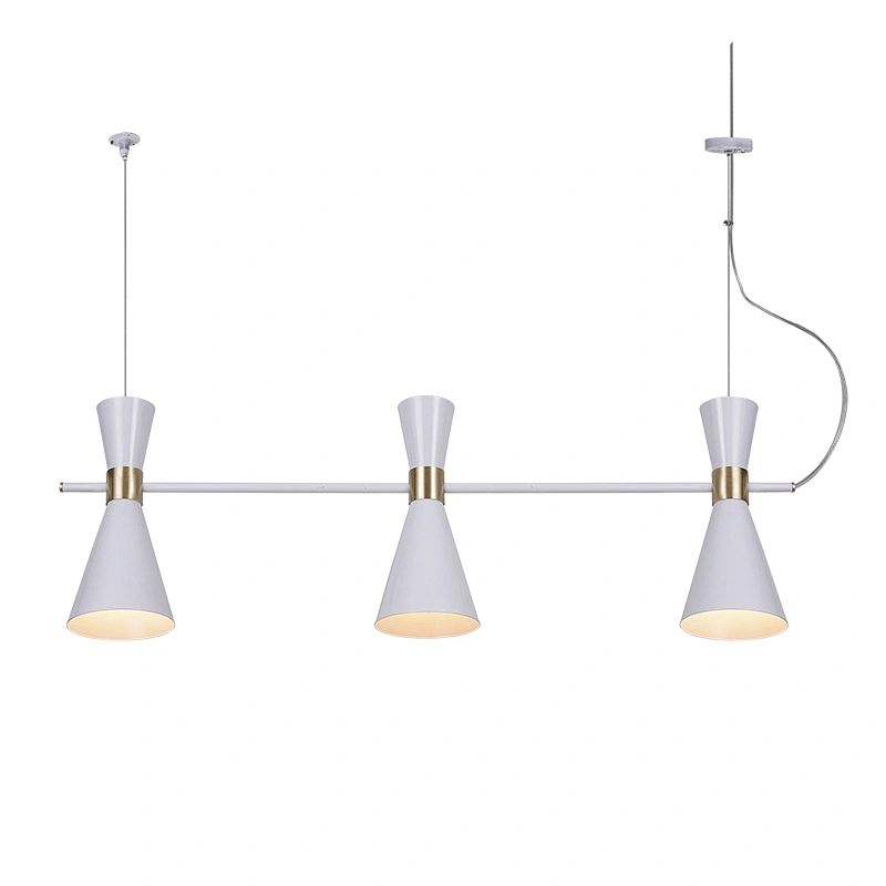 5 Lights White Finish Home Decorate Adjustable Pendant Lighting Chandelier