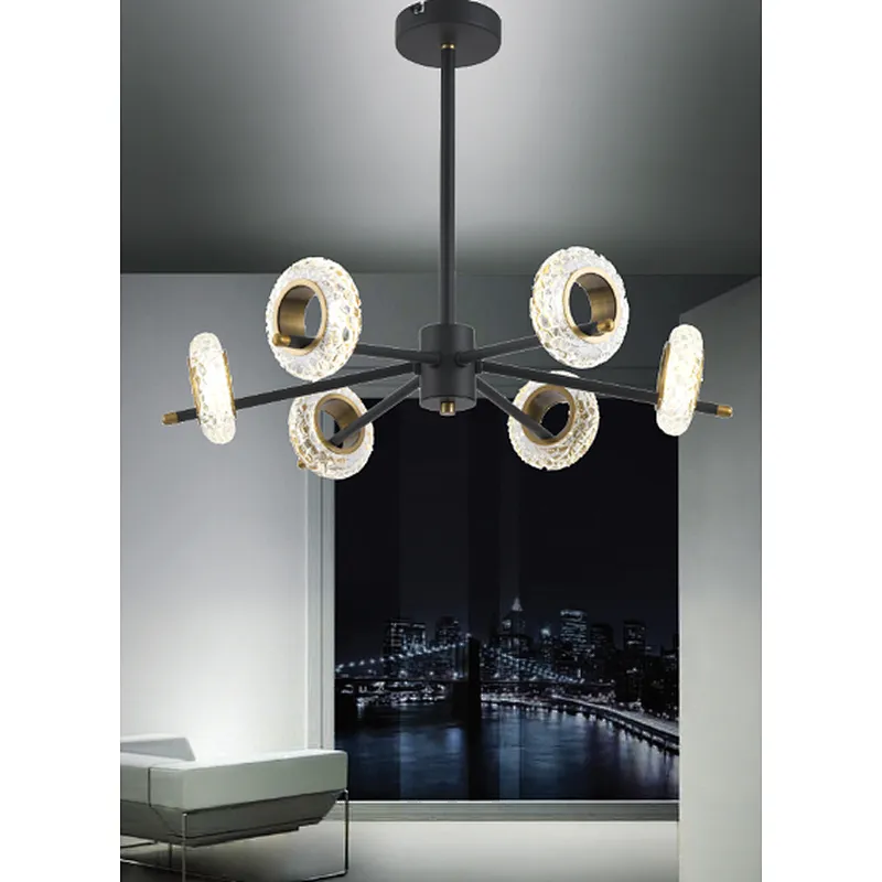 LED modern crystal chandelier european good quality interior decoration chandelier