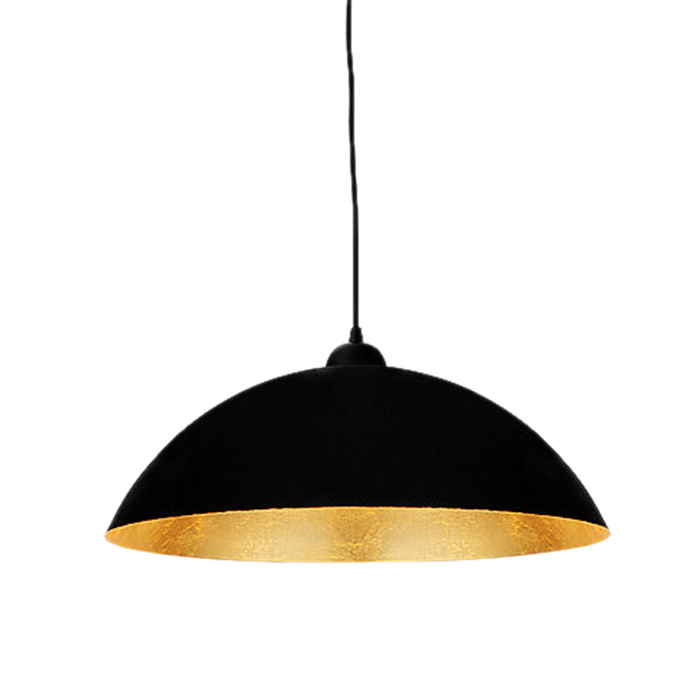 Vintage Outside Black Painting Inside Glod Paper Art DecocArt Deco Pendant Light