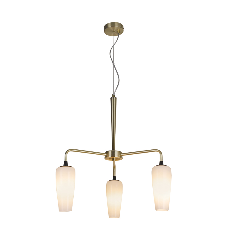 New Design Luxury Modern Pendant Light Hotel Villa Glass Shade Gold Chandelier Hanging Light With E14 Lamp Holder
