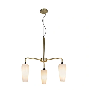 New Design Luxury Modern Pendant Light Hotel Villa Glass Shade Gold Chandelier Hanging Light With E14 Lamp Holder