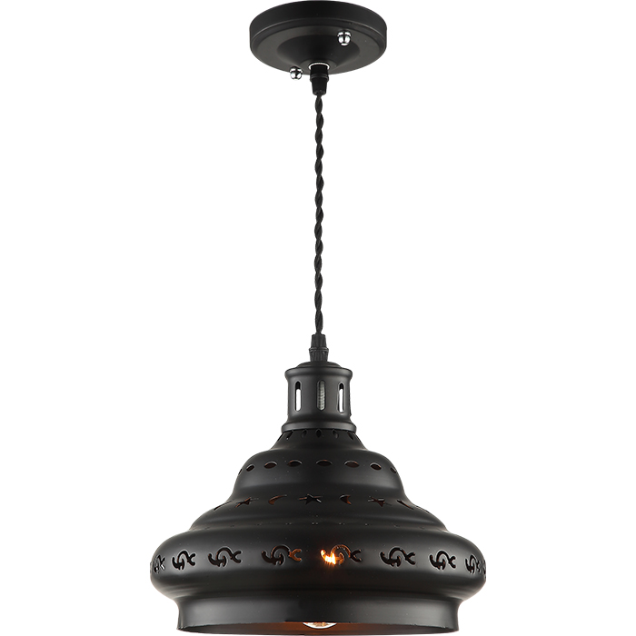 Vintage Black Metal Turkish Style Restaurant Bar Kitchen Hanging Pendant Lamp