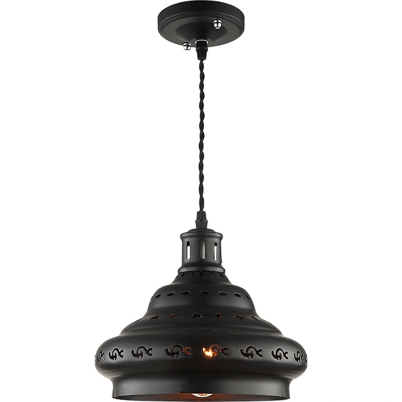 Vintage Black Metal Turkish Style Restaurant Bar Kitchen Hanging Pendant Lamp