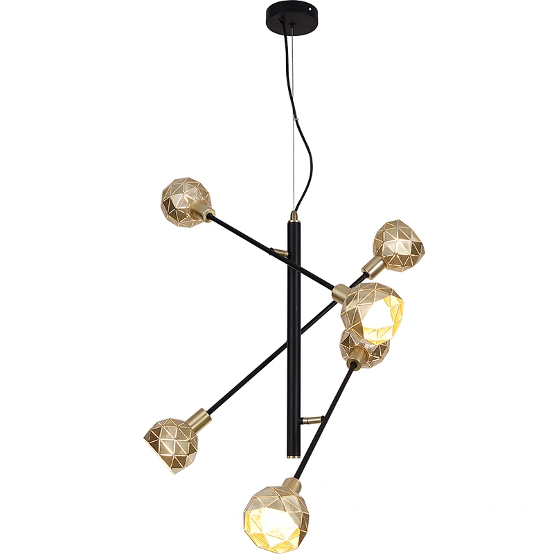 Postmodern Golden Brass Iron Art Vintage Industrial Wall Mounted Ceiling Light