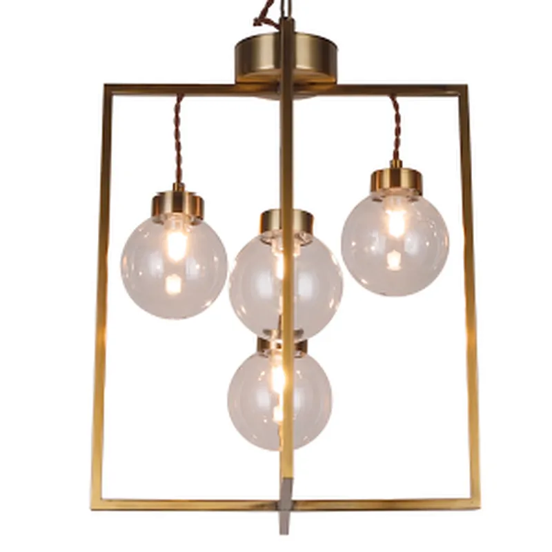 Luxury modern gold pendant lamp hotel home villa apartment decoration with G9  lamp holder