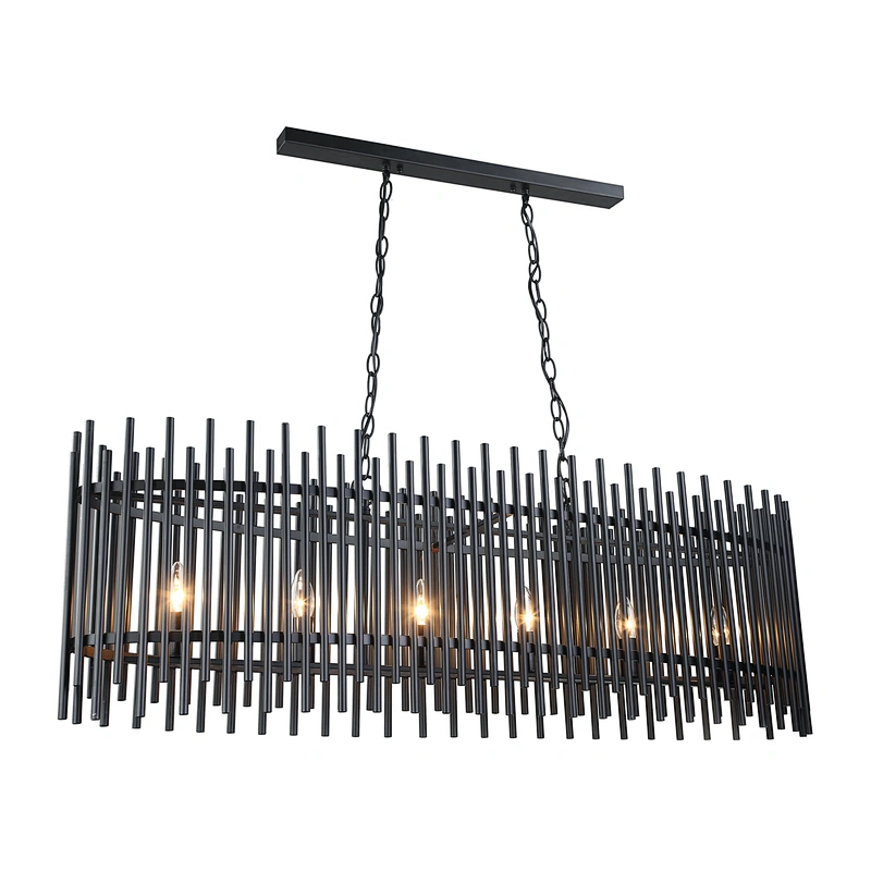 wholesale industrial cage iron art black and brass candle pendant light