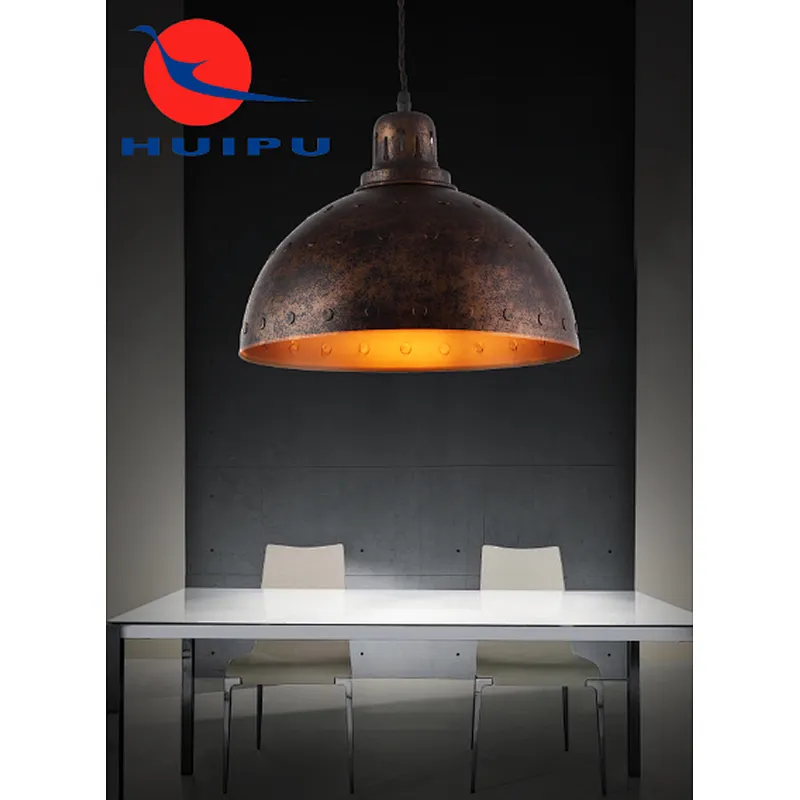 American industrial style rustic iron art pendant light