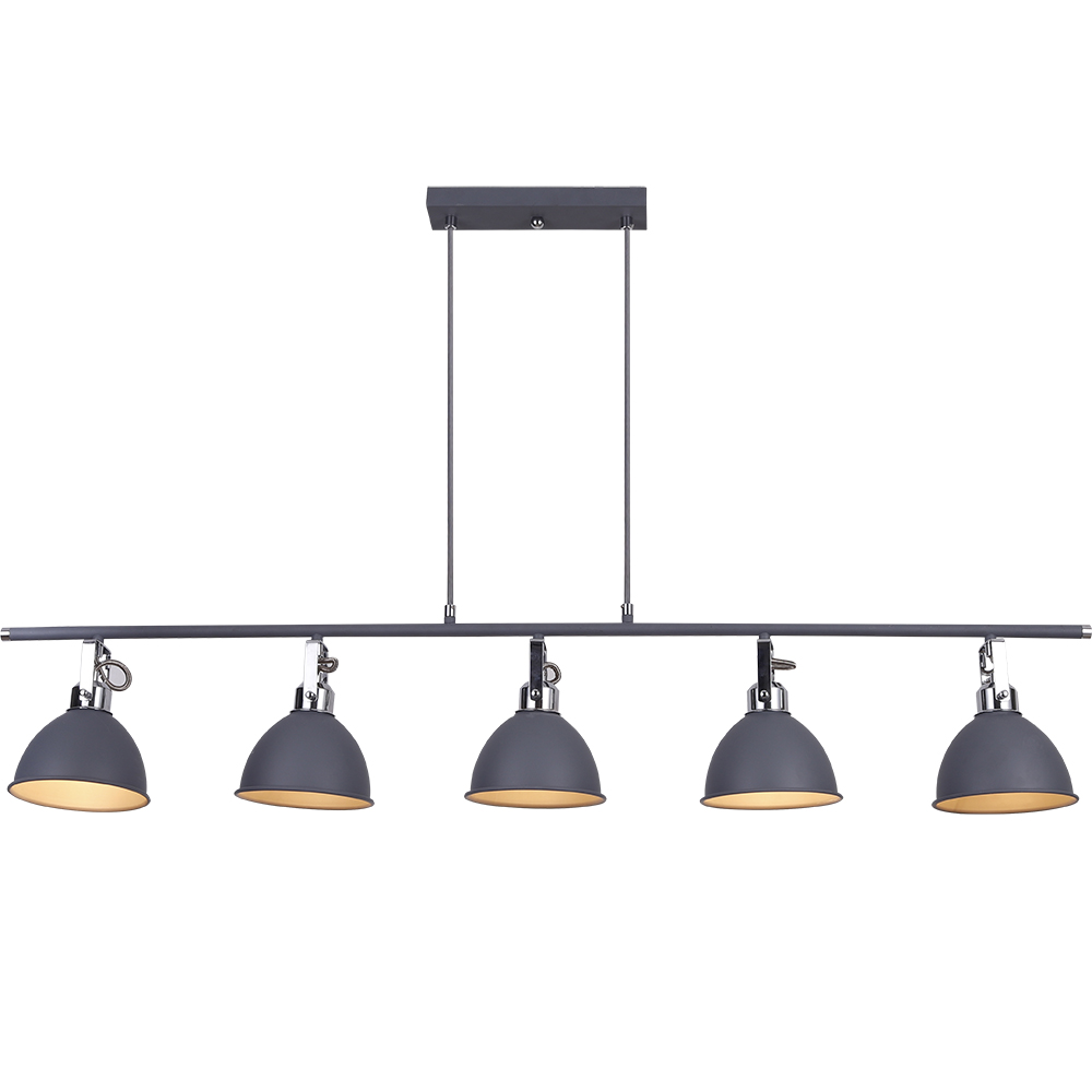 Post-modern Industrial Loft Style Silver Metal Pendant Light