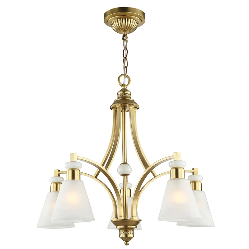 Modern luxury elegant painting gold chandelier pendant light beautiful E14 high-end pendant light
