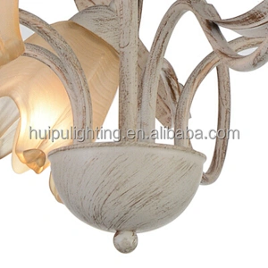 venetian style white & gold chain chandelier