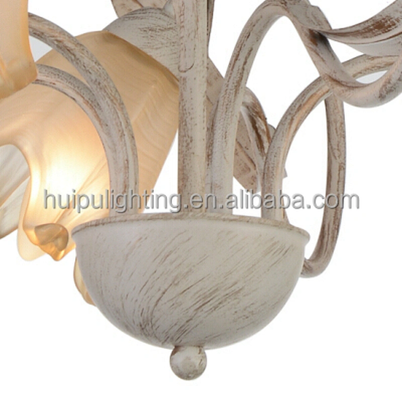 venetian style white & gold chain chandelier