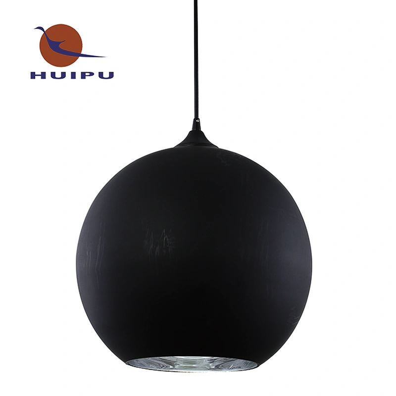 Matt black glass globe pendant light chandelier ball round 400mm
