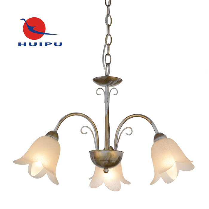 Hongkong Fair Retro elegant European style glass pendant light suspension luminaire