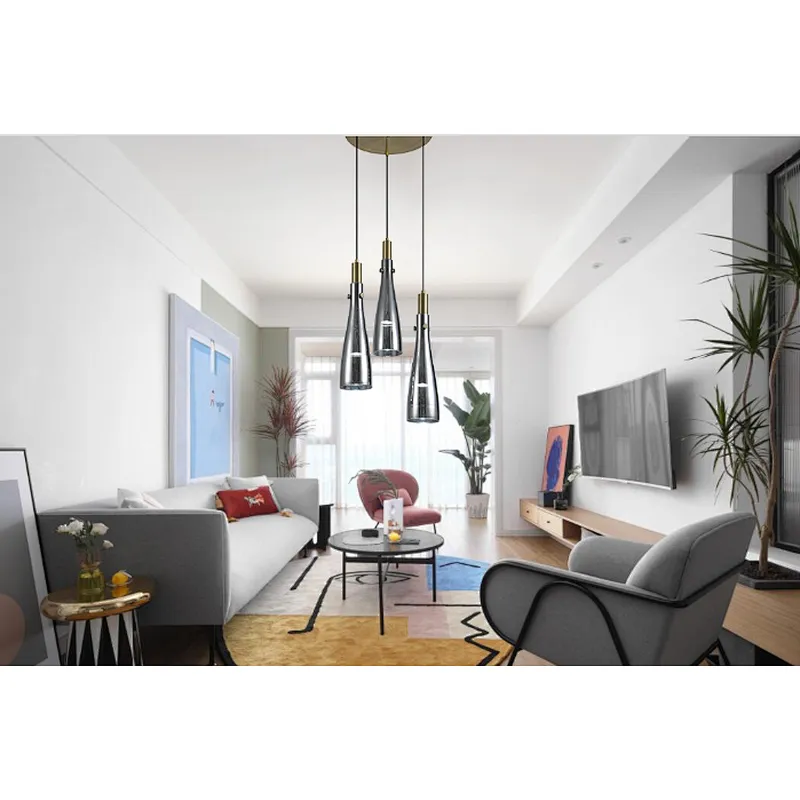 2022  China wholesale Nordic style pendant light modern fashion house decoration E14 glass pendant lamp