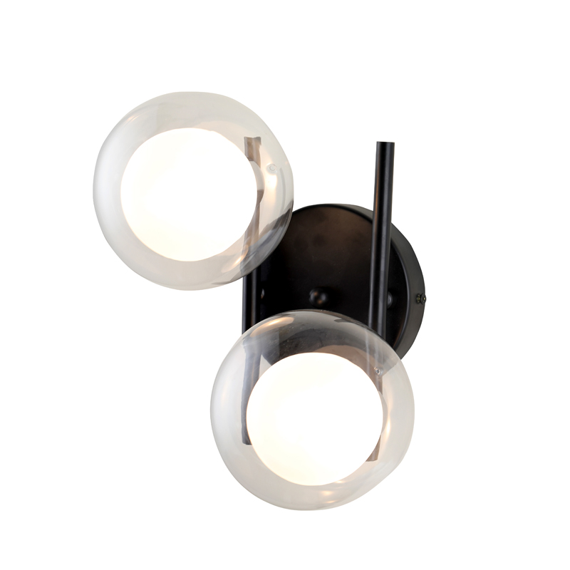 Modern simple glass ball wall lamp european high-end bedside lamp with G9 lamp holder