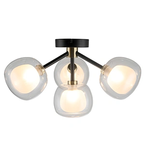 modern simple glass shade ceiling lamp bedroom kitchen dining  study corridor used G9*4 ceiling light