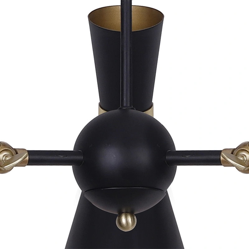 Zhongshan Factory Hand Made Retro Black Finish Chandelier Lights