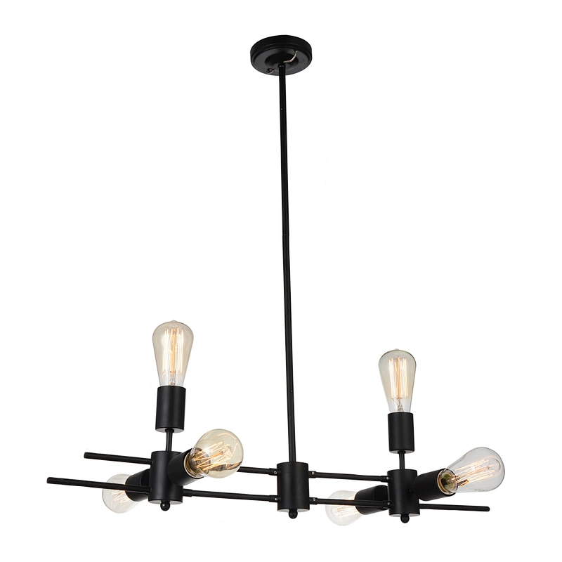 European pendant light industrial style vintage iron art  black pendant light for kitchen dinning lighting
