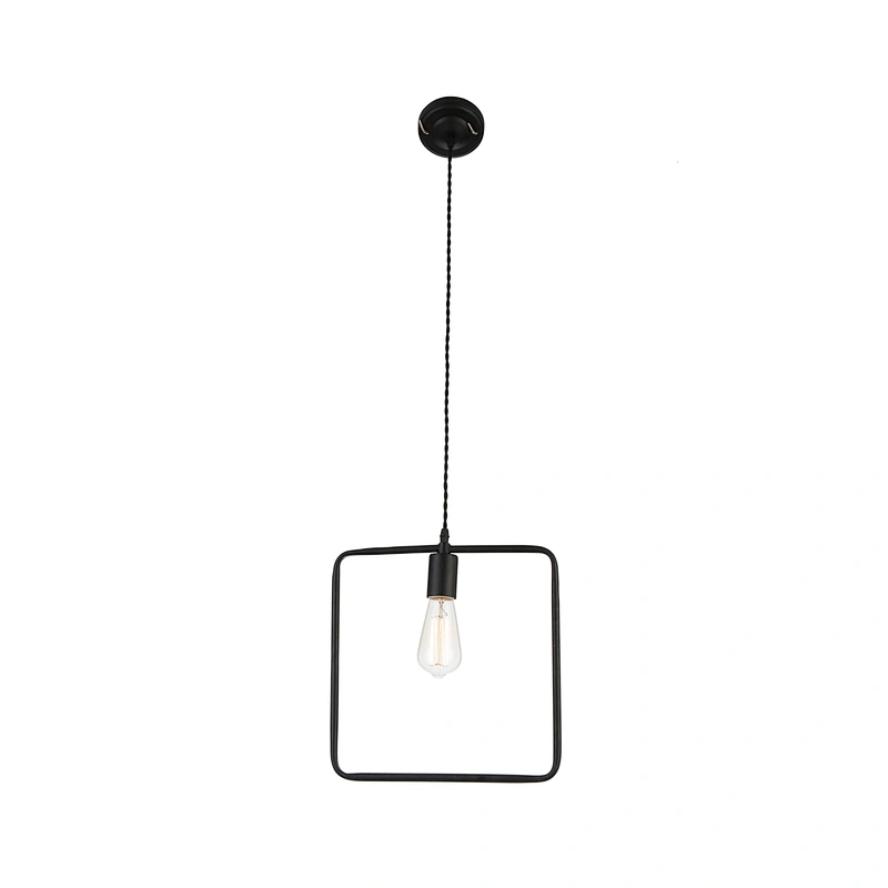 Contemporary painting pendant light good quality black E27 restaurant bar home hotel decoration pendant light