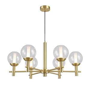 Design Nordic modern gold glass globe chandelier