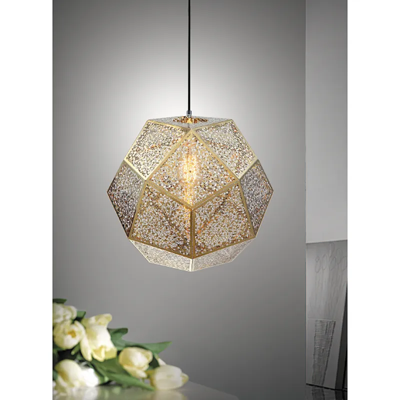 Fancy golden pendant light luxury E27 indoor lighting