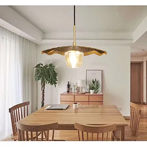 Nordic style modern light luxury beautiful gold dining chandelier crystal meals pendant light