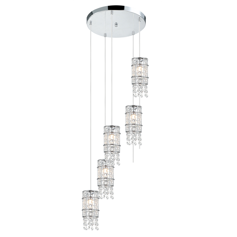 Modern luxury crystal pendant light beautiful high-end home hotel hotel decoration pendant light