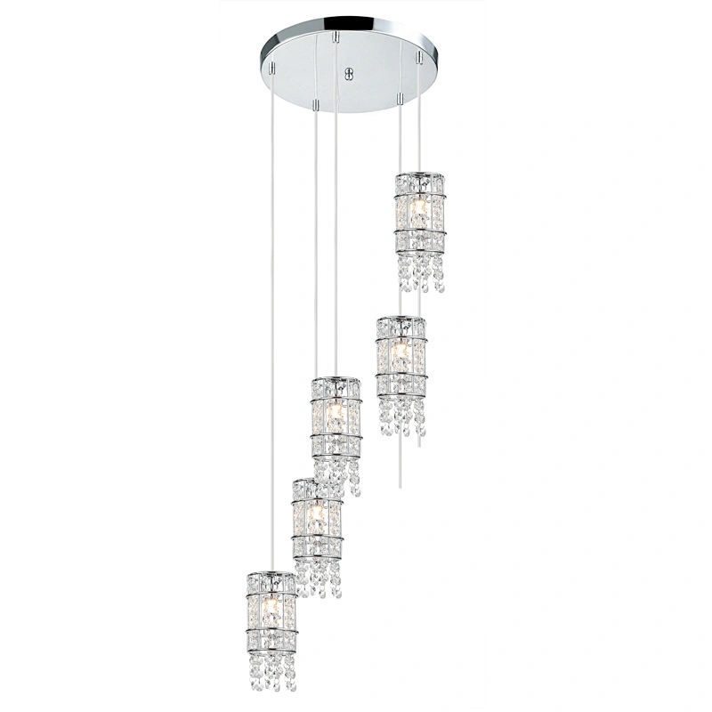 Modern luxury crystal pendant light beautiful high-end home hotel hotel decoration pendant light