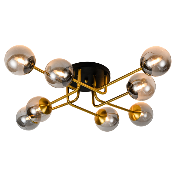 Modern fashion 8 lights ceiling lamp European style fancy indoor house hotel decoration ceiling light