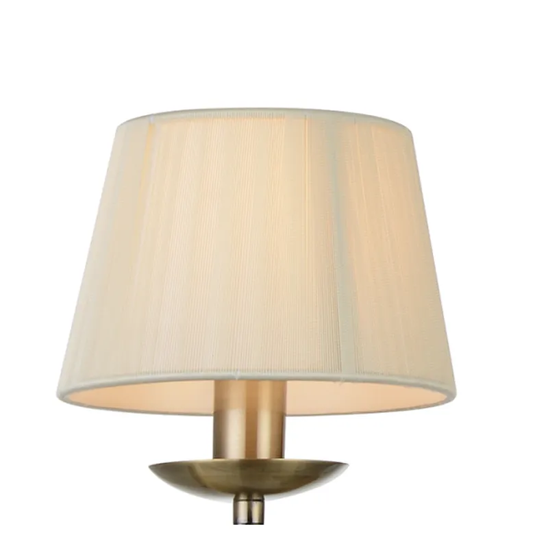 new design antique brass fabric chandelier lamp