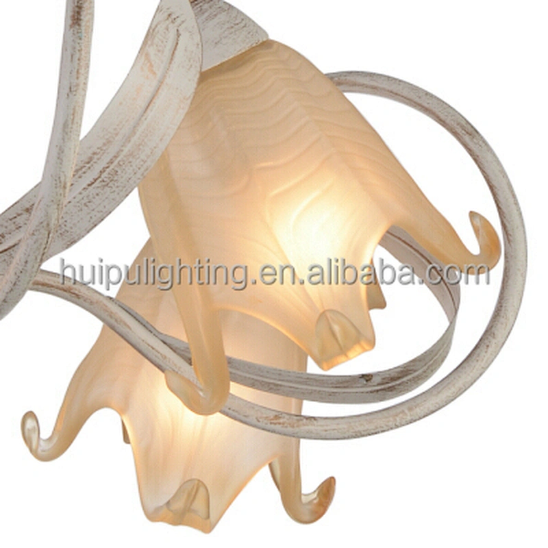 venetian style white & gold chain chandelier