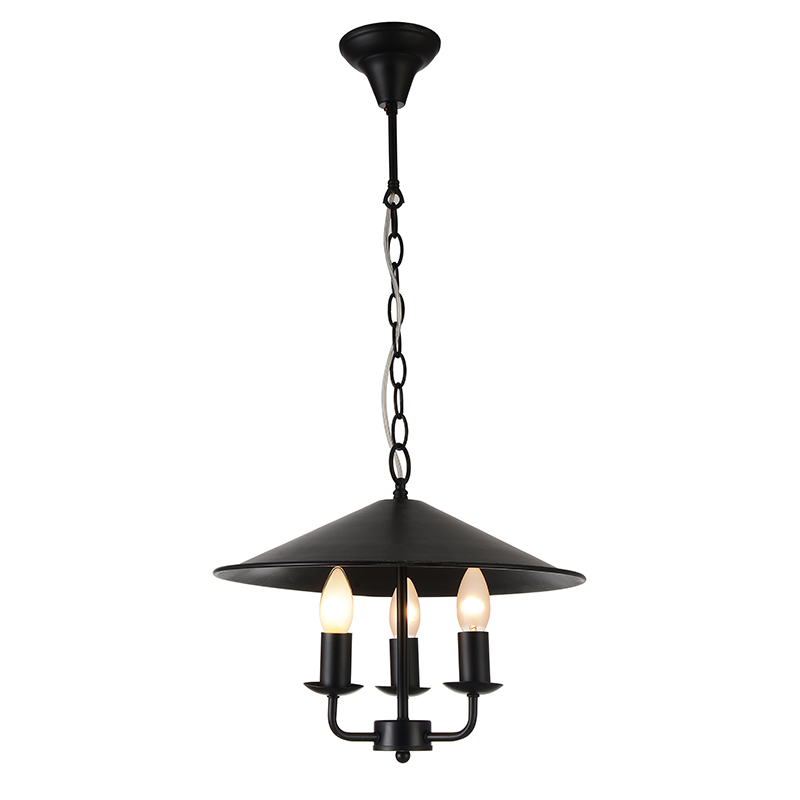 old style living room black candle chandelier light