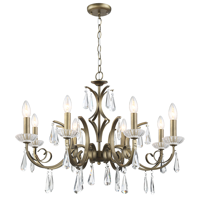 Wholesale Hotel Or Home Decorate Lustre Antique Brass Cristal Chandelier