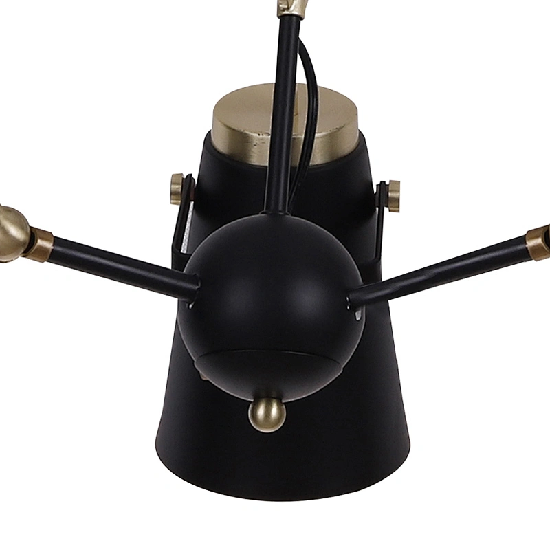 Indoor Project 6 Light Lighting Chandelier Black Pendant Lamp