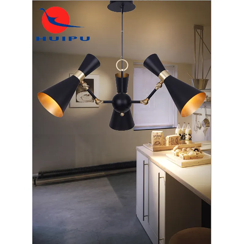 industrial style iron art chandelier pendant light modern