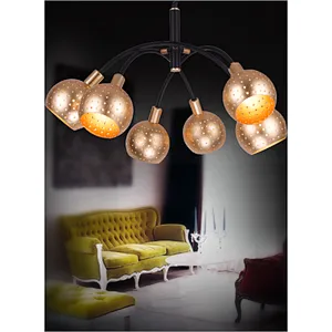 European modern luxury metal chandelier pendant light
