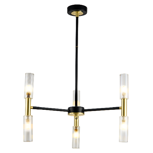 China hot sale popular modern luxury chandelier beautiful black and gold indoor decoration lighting