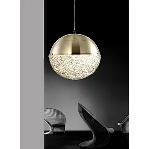 Contemporary iron made pendant light with aluminium wire indoor decoration LED pendant light