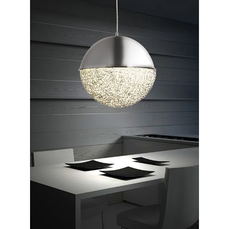 Beautiful European modern pendant light restaurant bar home hotel decoration LED  chrome pendant light