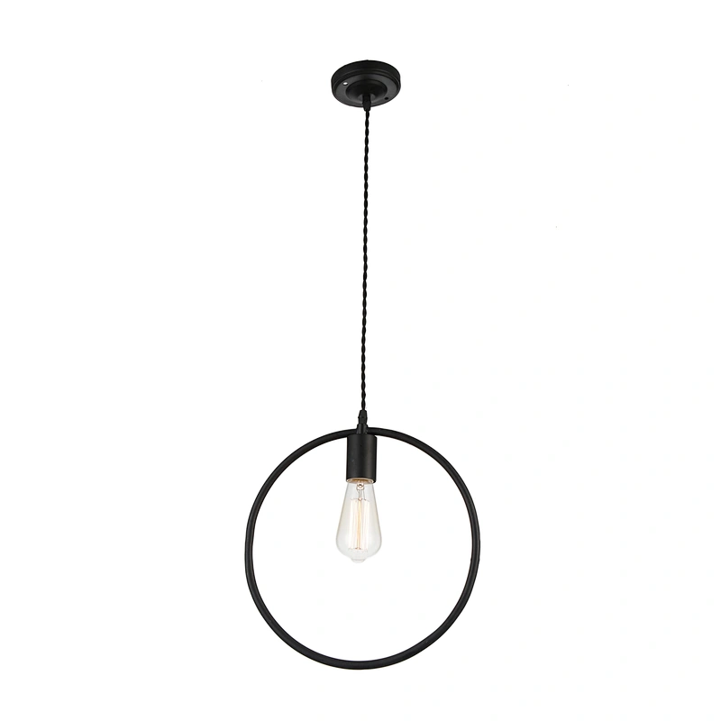Contemporary painting pendant light good quality black E27 restaurant bar home hotel decoration pendant light