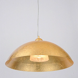 Vintage Outside Black Painting Inside Glod Paper Art DecocArt Deco Pendant Light
