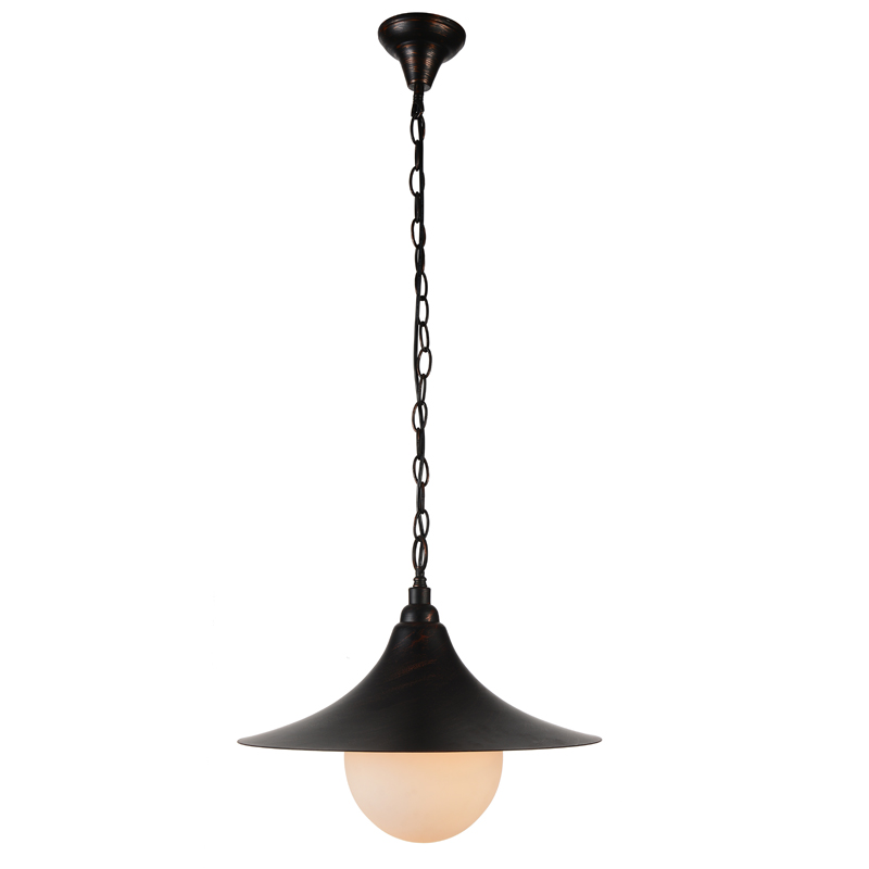 Black pendant light modern simple home hotel kitchen dinning E27 pendant light with white glass ball